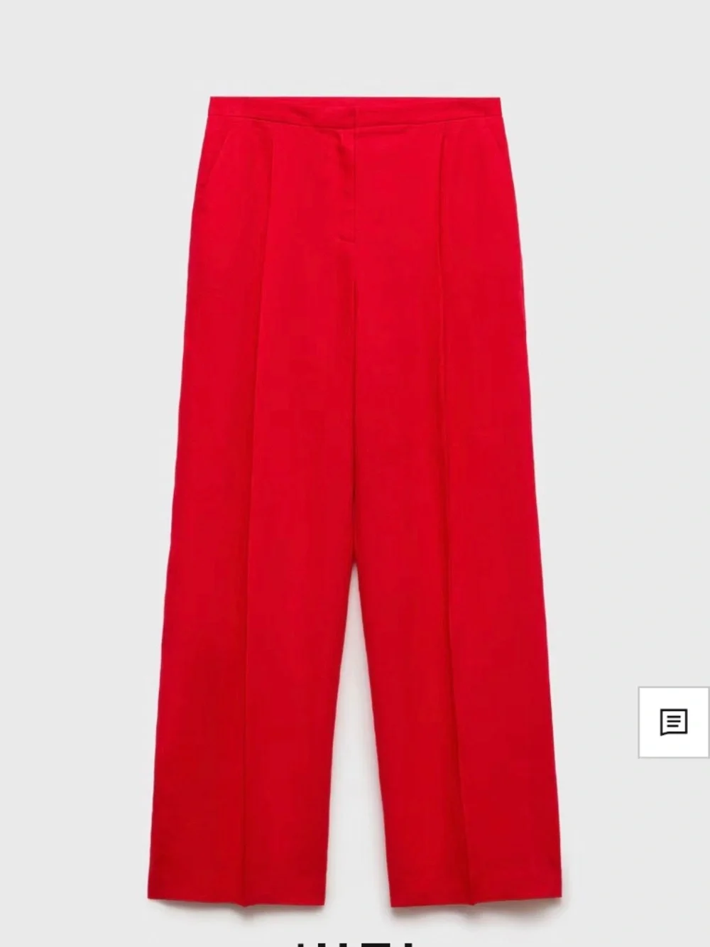 Mango STRAIGHT-FIT LINEN SUIT PANTS